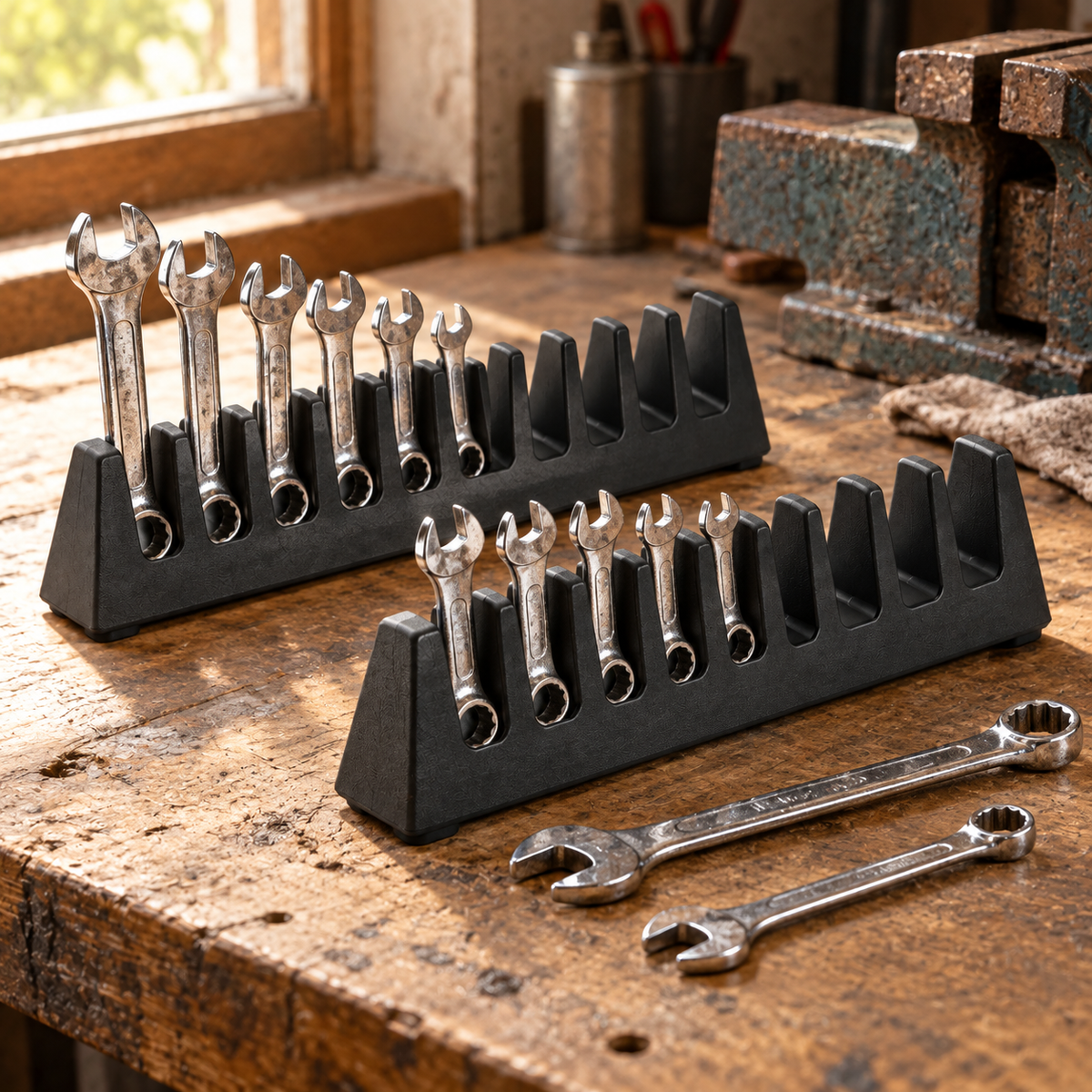 2-Piece Wrench Organizer Rack Set