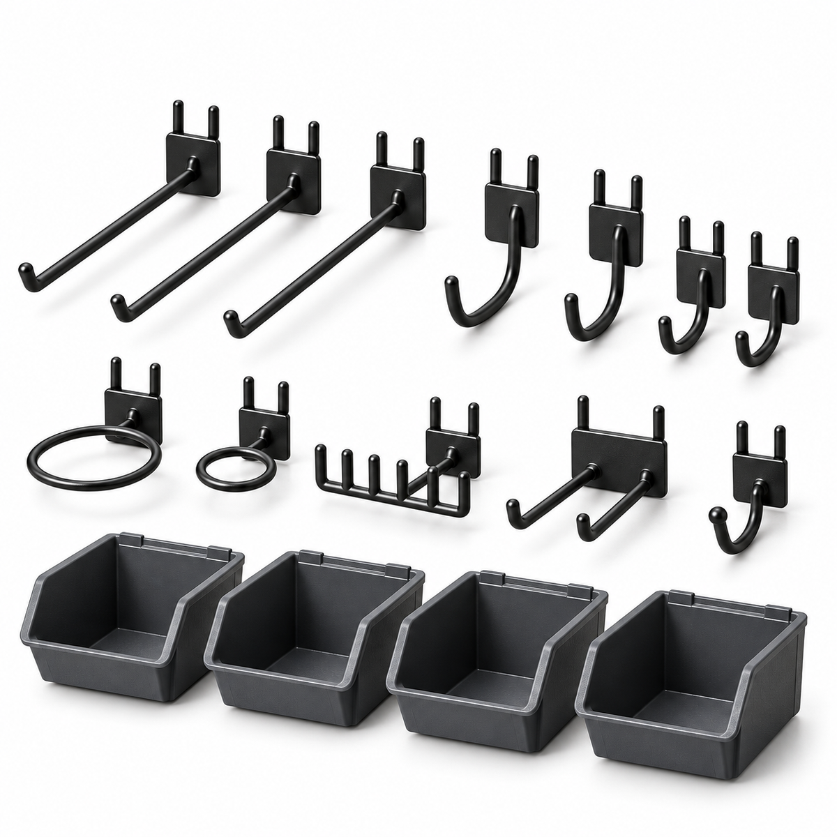 Modular Wall-Mounted Tool Organizer Kit