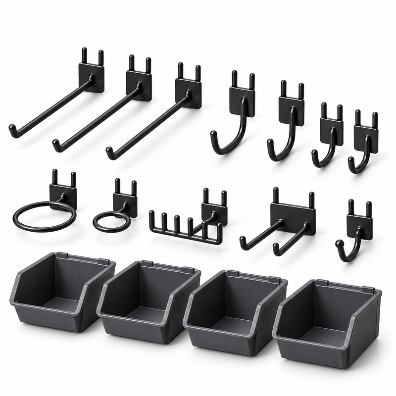 Modular Wall-Mounted Tool Organizer Kit