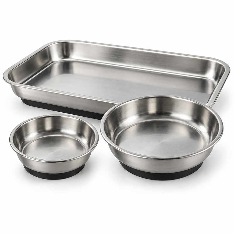 3-Piece Magnetic Parts Tray Set