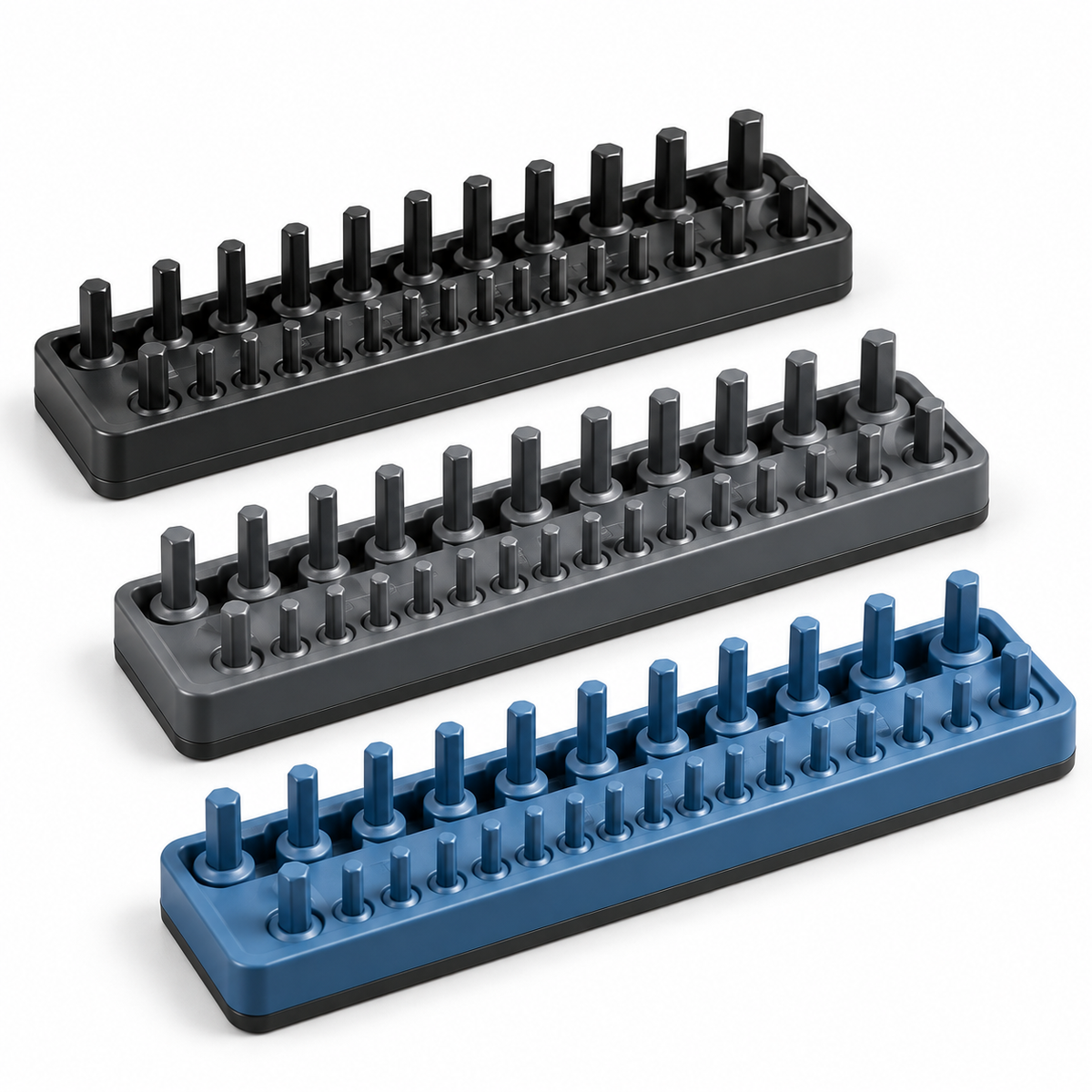 3-Piece Socket Organizer Tray Set