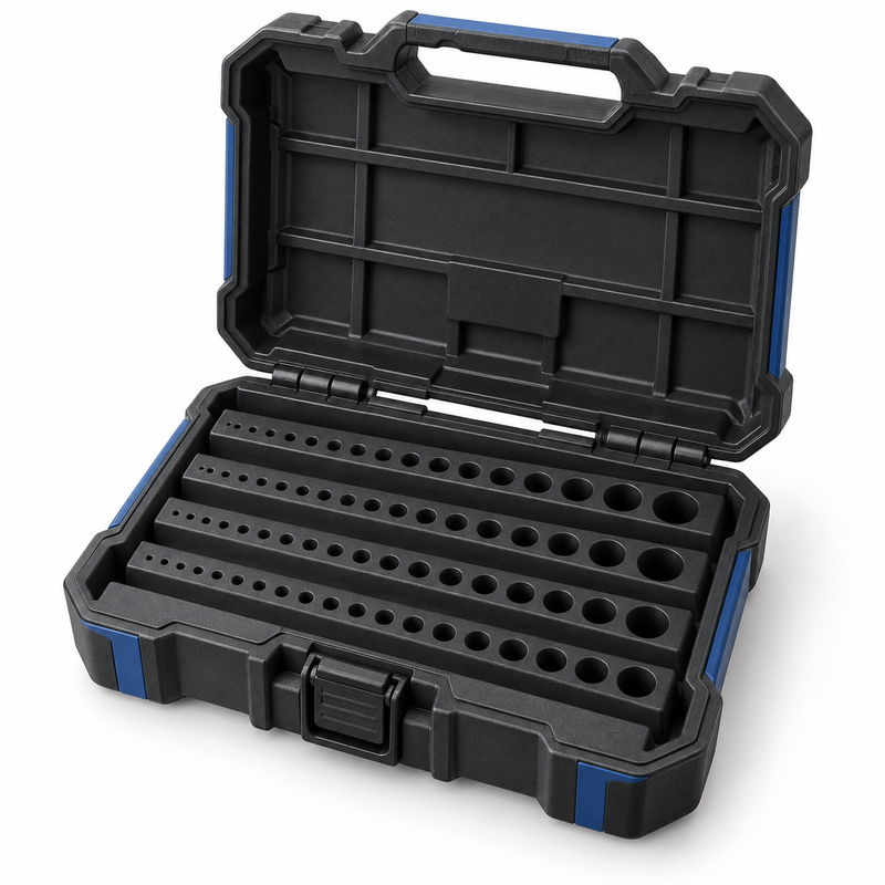 Graduated Drill Bit Organizer Case