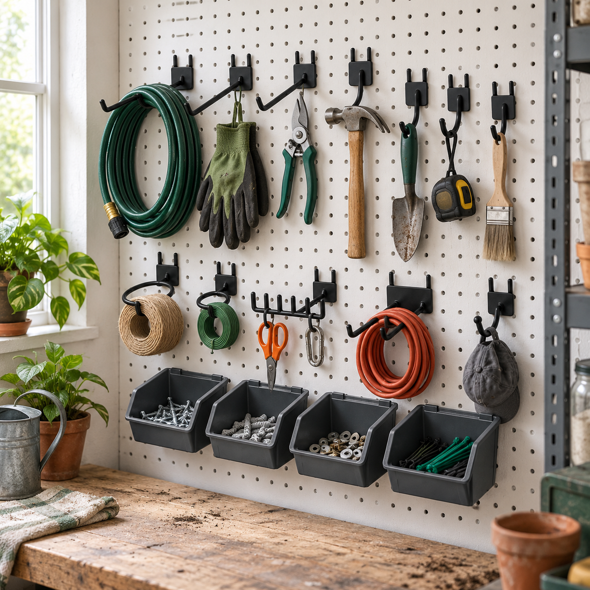 Modular Wall-Mounted Tool Organizer Kit